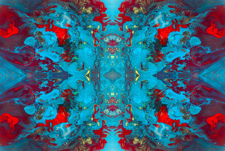 Kaleidoscopic Abstract Art with Vibrant Multicolor Patterns and Intricate Swirl Designs