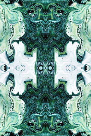 Kaleidoscopic Abstract Art with Vibrant Multicolor Patterns and Intricate Swirl Designsの写真素材