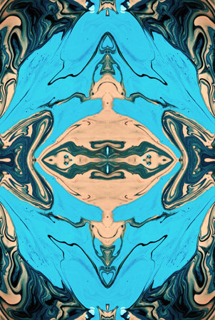 Kaleidoscopic Abstract Art with Vibrant Multicolor Patterns and Intricate Swirl Designs