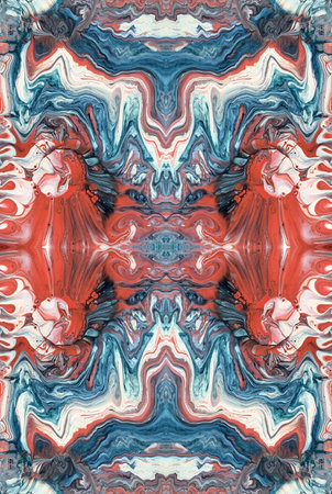 Kaleidoscopic Abstract Art with Vibrant Multicolor Patterns and Intricate Swirl Designs