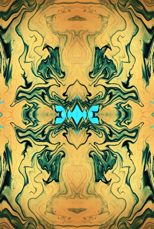 Kaleidoscopic Abstract Art with Vibrant Multicolor Patterns and Intricate Swirl Designs