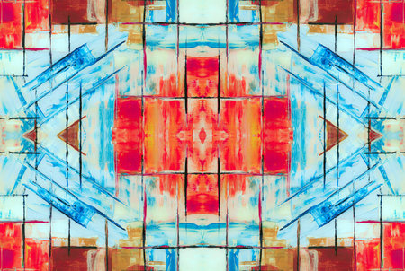 Kaleidoscopic Abstract Art with Vibrant Multicolor Patterns and Intricate Swirl Designs