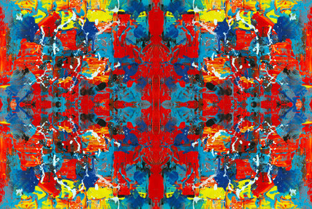 Kaleidoscopic Abstract Art with Vibrant Multicolor Patterns and Intricate Swirl Designs