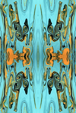 Kaleidoscopic Abstract Art with Vibrant Multicolor Patterns and Intricate Swirl Designs