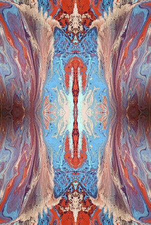 Kaleidoscopic Abstract Art with Vibrant Multicolor Patterns and Intricate Swirl Designs