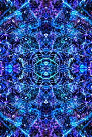 Kaleidoscopic Abstract Art with Vibrant Multicolor Patterns and Intricate Swirl Designs