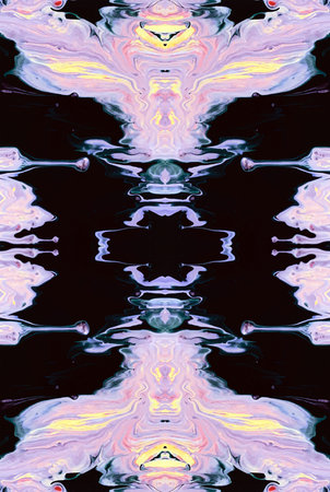 Kaleidoscopic Abstract Art with Vibrant Multicolor Patterns and Intricate Swirl Designs