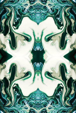 Kaleidoscopic Abstract Art with Vibrant Multicolor Patterns and Intricate Swirl Designs