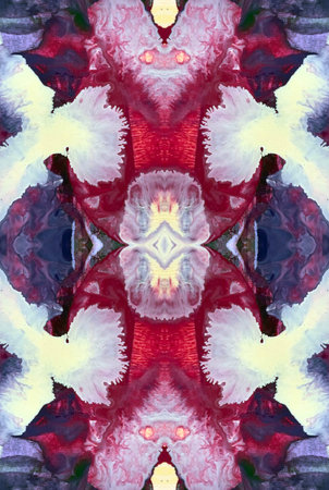 Kaleidoscopic Abstract Art with Vibrant Multicolor Patterns and Intricate Swirl Designs