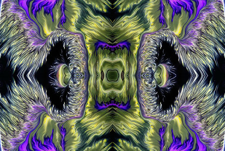 Kaleidoscopic Abstract Art with Vibrant Multicolor Patterns and Intricate Swirl Designs