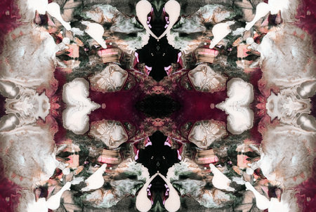 Kaleidoscopic Abstract Art with Vibrant Multicolor Patterns and Intricate Swirl Designs