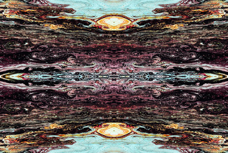 Kaleidoscopic Abstract Art with Vibrant Multicolor Patterns and Intricate Swirl Designs