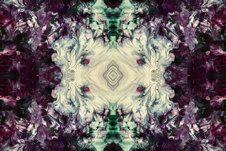 Kaleidoscopic Abstract Art with Vibrant Multicolor Patterns and Intricate Swirl Designs
