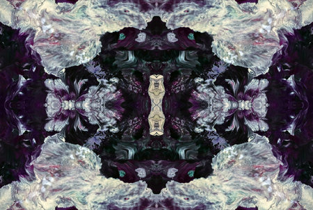 Kaleidoscopic Abstract Art with Vibrant Multicolor Patterns and Intricate Swirl Designsの写真素材