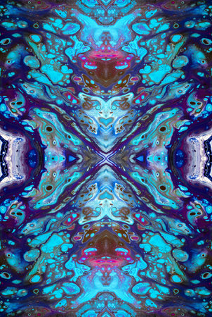 Kaleidoscopic Abstract Art with Vibrant Multicolor Patterns and Intricate Swirl Designs