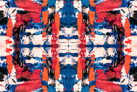 Kaleidoscopic Abstract Art with Vibrant Multicolor Patterns and Intricate Swirl Designsの写真素材