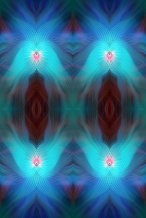 Colorful Abstract Kaleidoscope Pattern with Vibrant Gradient Hues and Symmetrical Design â€“...