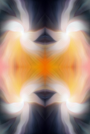 Colorful Abstract Kaleidoscope Pattern with Vibrant Gradient Hues and Symmetrical Design â€“...