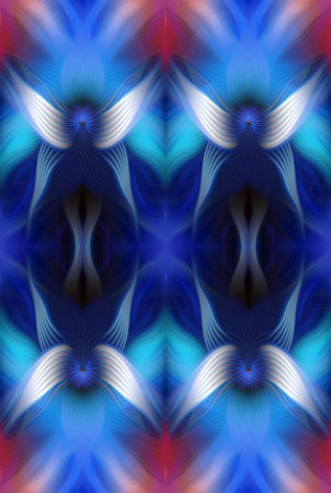 Colorful Abstract Kaleidoscope Pattern with Vibrant Gradient Hues and Symmetrical Design â€“...