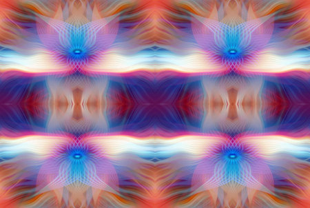 Colorful Abstract Kaleidoscope Pattern with Vibrant Gradient Hues and Symmetrical Design â€“...