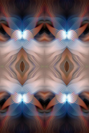 Colorful Abstract Kaleidoscope Pattern with Vibrant Gradient Hues and Symmetrical Design â€“...
