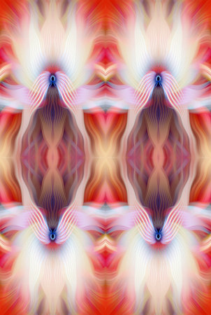 Colorful Abstract Kaleidoscope Pattern with Vibrant Gradient Hues and Symmetrical Design â€“...