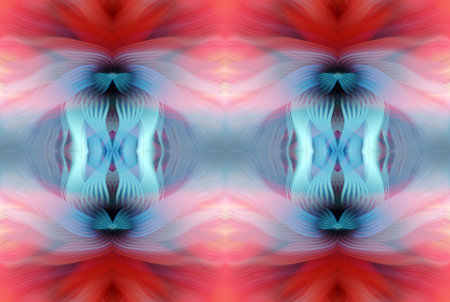 Colorful Abstract Kaleidoscope Pattern with Vibrant Gradient Hues and Symmetrical Design â€“...