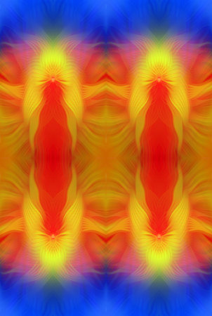 Colorful Abstract Kaleidoscope Pattern with Vibrant Gradient Hues and Symmetrical Design â€“...
