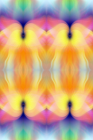 Colorful Abstract Kaleidoscope Pattern with Vibrant Gradient Hues and Symmetrical Design â€“...