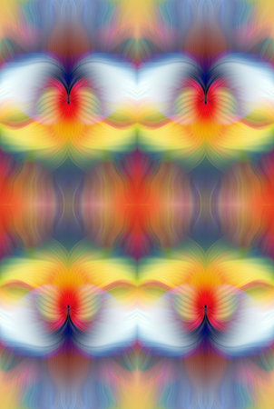 Colorful Abstract Kaleidoscope Pattern with Vibrant Gradient Hues and Symmetrical Design â€“...