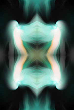 Colorful Abstract Kaleidoscope Pattern with Vibrant Gradient Hues and Symmetrical Design â€“...