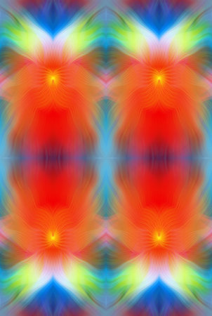 Colorful Abstract Kaleidoscope Pattern with Vibrant Gradient Hues and Symmetrical Design â€“...