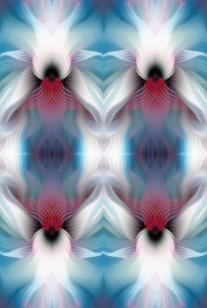 Colorful Abstract Kaleidoscope Pattern with Vibrant Gradient Hues and Symmetrical Design â€“...