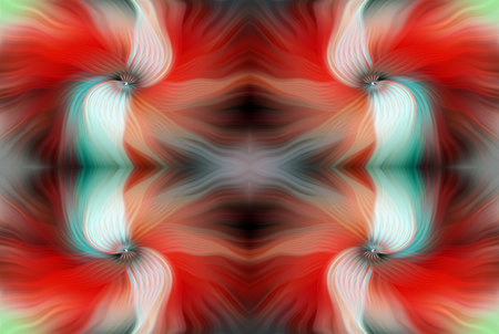 Colorful Abstract Kaleidoscope Pattern with Vibrant Gradient Hues and Symmetrical Design â€“...