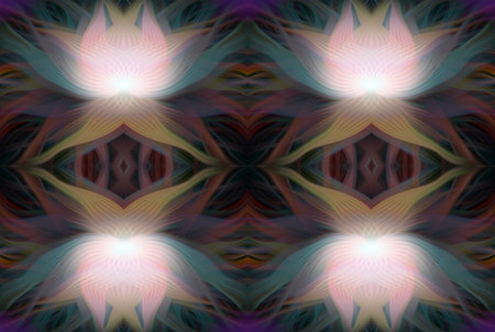Colorful Abstract Kaleidoscope Pattern with Vibrant Gradient Hues and Symmetrical Design â€“...