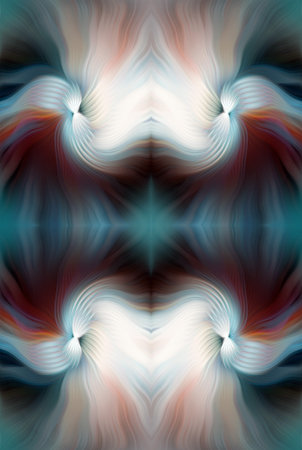 Colorful Abstract Kaleidoscope Pattern with Vibrant Gradient Hues and Symmetrical Design â€“...