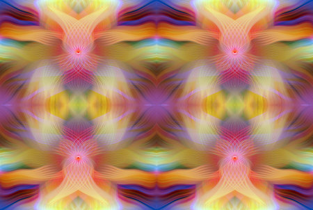 Colorful Abstract Kaleidoscope Pattern with Vibrant Gradient Hues and Symmetrical Design â€“...