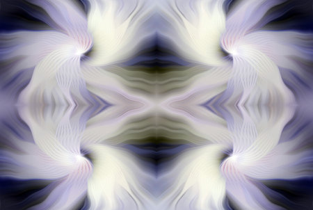 Colorful Abstract Kaleidoscope Pattern with Vibrant Gradient Hues and Symmetrical Design â Modern Digital Artworkの写真素材