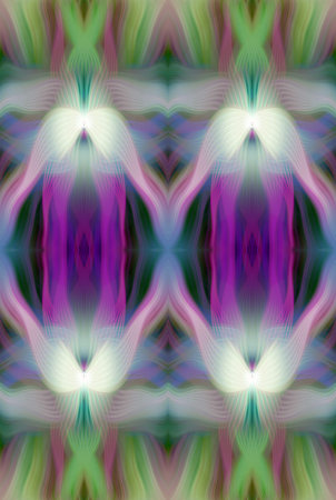 Colorful Abstract Kaleidoscope Pattern with Vibrant Gradient Hues and Symmetrical Design â€“...
