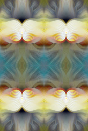 Colorful Abstract Kaleidoscope Pattern with Vibrant Gradient Hues and Symmetrical Design â€“...