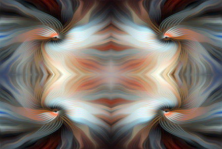 Colorful Abstract Kaleidoscope Pattern with Vibrant Gradient Hues and Symmetrical Design â€“...