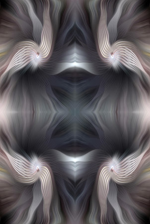 Colorful Abstract Kaleidoscope Pattern with Vibrant Gradient Hues and Symmetrical Design â€“...