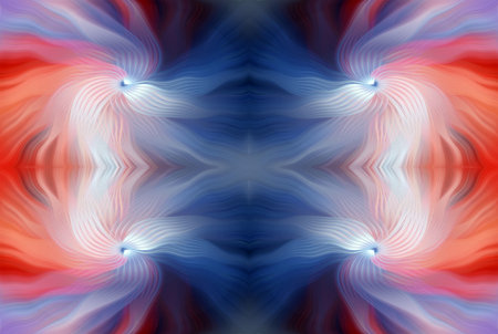 Colorful Abstract Kaleidoscope Pattern with Vibrant Gradient Hues and Symmetrical Design â€“...