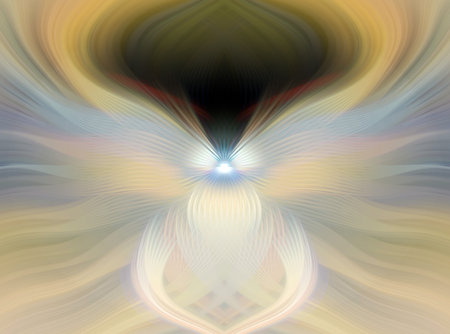 Mesmerizing Fractal Art Design with Vibrant Colors, Symmetrical Patterns, and Abstract Geometric Flow for Modern Creative Inspiration and Surreal Visual Experiencesの写真素材