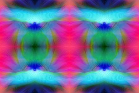 Colorful Abstract Kaleidoscope Pattern with Vibrant Gradient Hues and Symmetrical Design â€“...