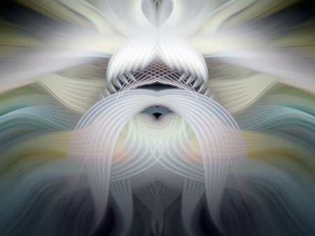 Vibrant Abstract Digital Art Featuring Symmetrical Kaleidoscopic Patterns, Neon Glow, and Colorful...