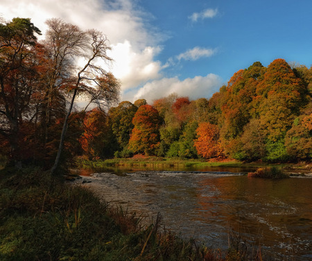 Boyne in autumnの写真素材