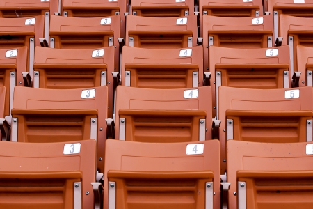 red stadium seats