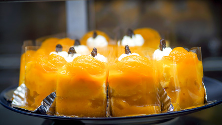 orange cakeの写真素材