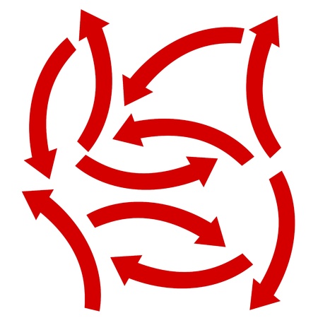 set red arrowのイラスト素材